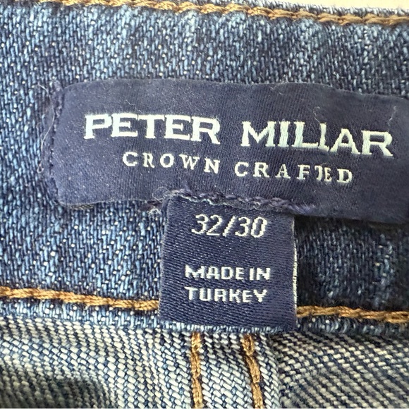 Peter Millar Crown Crafted True Blue Tailored Fit Five Pocket Jeans 32x30 1671 - Picture 2 of 4